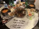 삼겹살집 테이블에 싸인하고 간 젠슨 황