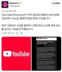유튜브 프리미엄 가격 인상 소식