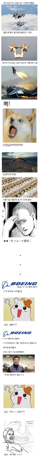 공군 역사상 가장 어이없는 사고