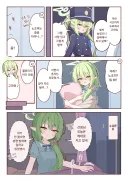 블루아카) 늦게까지 도와 샬레에서 자고가는 노조미.manhwa