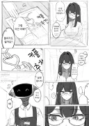 블루아카) 선생님과 카페 주문하는 린쨩.manhwa