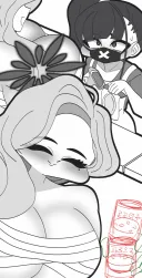 블루아카) 천장쳐서 현타와서 그림 그리고 있어요.grim