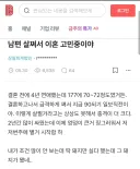 남편이 살쪄서 이혼 고민 중...