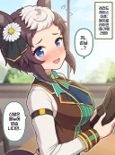 말딸)[그림] 레전드 레이스 이후 : 메지로라이언(마가렛・라떼)