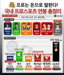국내 프로스포츠 연봉1위