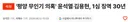 평양 무인기 윤석열,김용현 30년 선고