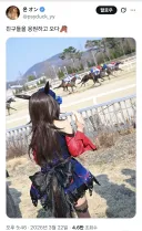 말딸 라이스 코스하고 경마 하러간 코스어
