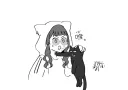 @) 싯포짱에게 목을 제압당하는 후타바 feat. 북극곰 콜라보