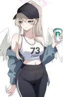블루아카)트레이닝복 입은 나기사 그려봤어요