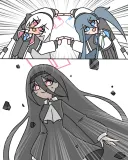 블루아카) 말쿠트에 대항하는 케이와 아리스의 퓨전.manhwa