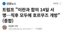 도람프가 14일 합의에 애걸복걸 하는 이유