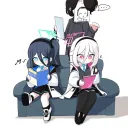 블루아카)케이 머리 쓰담쓰담하는 만화