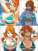 블리치 그림체의 원피스 나미 짤