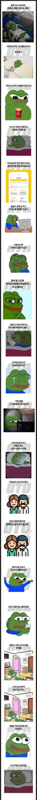 일부 청년 백수들이 무너지는 과정