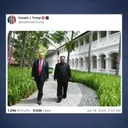 돌연 김정은 사진 올린 트럼프.이란 다음은 북한?