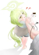 블루아카) 손잡아 주는 단명헤어 노조미 그림 그림