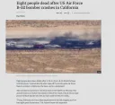미국 b-52 폭격기 이륙직후 추락