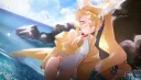 블루아카) 섹시 슬렌더 청순 미소녀 수영복 달린다!