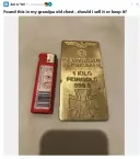 할아버지가 남긴 상자에서 나온 금괴 1KG.JPG