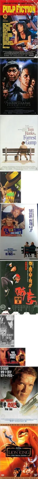 1994년 영화 미친 라인업