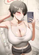 블루아카) 숏컷 보이시 회장님
