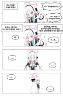 블루아카) 케이 방치 플레이하는 만화