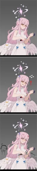 블루아카) 선생의 사랑을 얻지 못해 자살하려는 미카 만와.manhwa