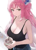 블루아카) 노브라 민소매탱크탑 미카
