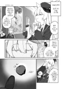 블루아카) 와일드헌트 미술품 감상하는 아키라.manhwa