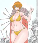 약후) 비키니 아머의 달 기념 그림 그려왔어요.