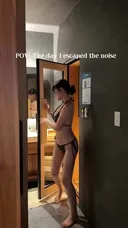 사우나 하는 슬랜더 처자