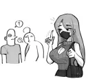 여자가 마술 보여주는 만화