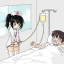 수액놓는 간호사