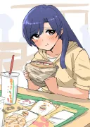 @) 부기 먹는 치하야