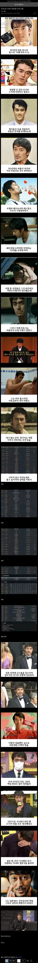 도박으로 한 번 나락 갔던 톱스타 아베 히로시