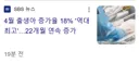 4월 출생아 증가율 18% '역대 최고'…22개월 연속 증가
