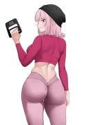 버튜버) 운동 칼리 엉덩이