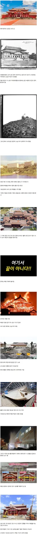 열심히 복원 해놨더니 허무하게 사라진 일본 문화재