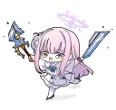 블루아카)"선생님~ 쌍검 쪼갰어!"