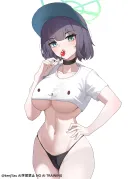블루아카)사키 그려봤어요..!!