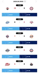 [KBO] 프로야구 6월 24일 경기결과 & 순위