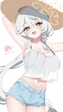 블루아카) 에리 노브라 섹시 여름 사복
