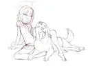 블루아카) 노조미 스케치