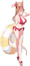 블루아카) 물에 뜨는 튜브가 3개