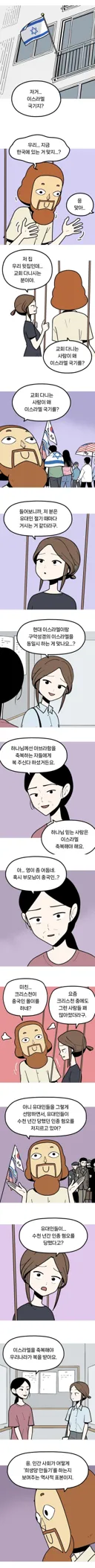 기독교인이 이스라엘 국기 드는 이유