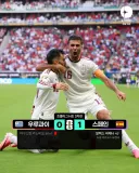 월드컵 H조 3차전 경기 결과