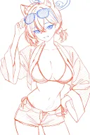 블루아카) 산해경 전통을 버린 애국보x 수영복