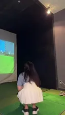 약후 )) 팬티스타킹 내리고 스크린 골프...