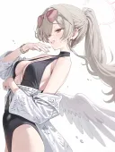 블루아카)수영복 바깥에서 젖는 건 1도 생각 안 하고 고른 수영복