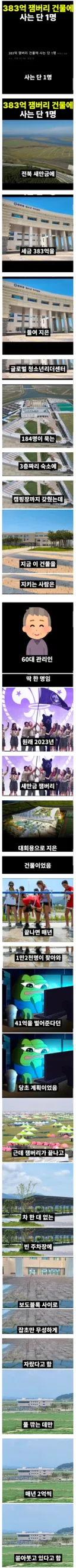 세금 383억으로 만든 건물에 딱 한 사람만 살고 있음..jpg